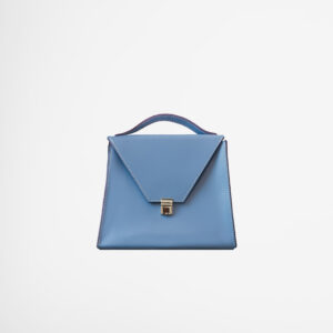 Blue Leather Shoulder Bag